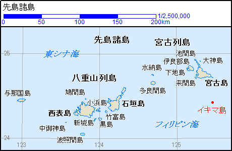地図：先島諸島